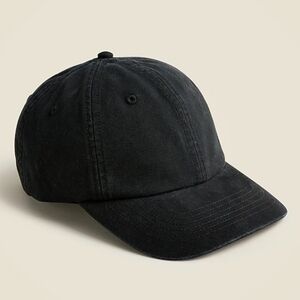 J. Crewl Washed canvas baseball Cap with Brown Strap